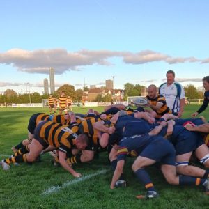 The President enjoyed WASPS hospitality and meeting the Club legends!