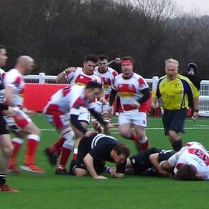 President attends Epping Upper Clapton RFC during Storm Darragh